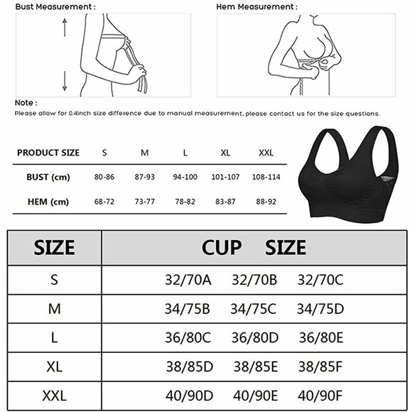 Bralette for Women Seamless Bras for Women Padded Sports Bra Wirefree - Beige L - Picture 7 of 7